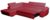 Polsterecke Astra mit Ottomane Kunstleder Bison loud red