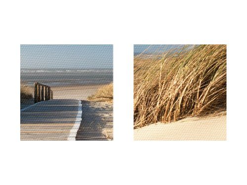 Bild Kunstdruck Landschaft, Strand,Meer, Steeg, Himmel