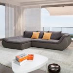Polsterecke Sofa Kunstleder Webstoff
