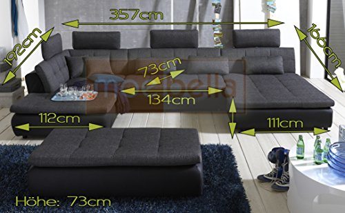 Wohnlandschaft Sofa FREE mit Bettfunktion Bettkasten