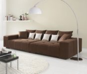 Big Sofa - Bezug Alcatex Noble Lux - Freie Farbwahl - Federkern