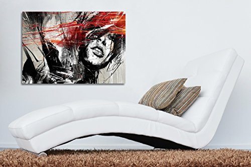 Bild Kunstdruck auf Leinwand Frau