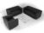 CHICAGO Sofa / Ledersofa, schwarz