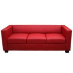 Couch Loungesofa Lille ~ Kunstleder, rot