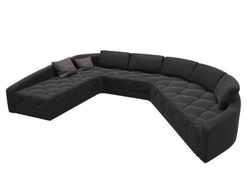 Lounge Sofa inklusive Kissen über Eck