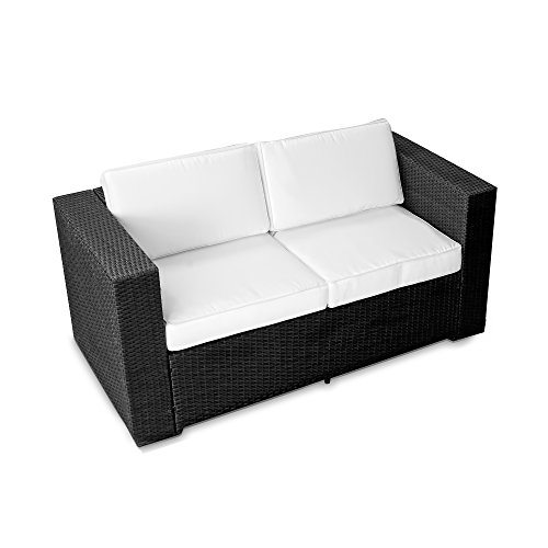 Lounge Möbel Sofa schwarz - Gartenmöbel