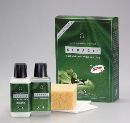 KERAGIL Lederpflege und -reinigungs Set, je 150 ml Reiniger