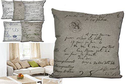 JEMIDI Kissenhülle Vintage Kissenbezug Beige/Braun