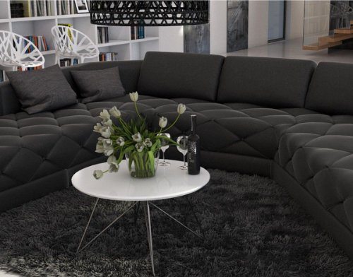 Menexia Schwarz Lounge Sofa