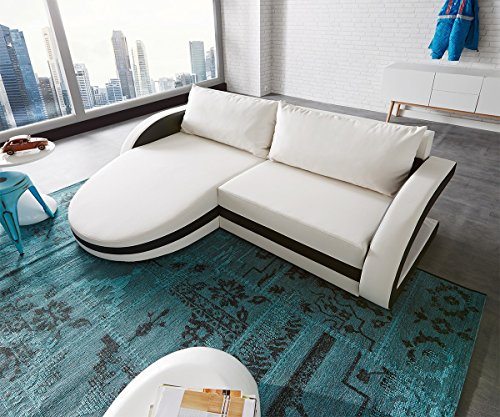 Couch Paige Weiss variabel Ecksofa