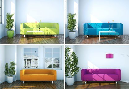 Sofafarben jeder Art