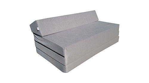 Gästebett Sofa uni grau