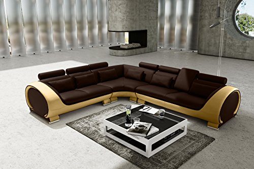 SAM® Ecksofa Vigo Combi braun gold