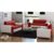 JUSThome Sofa weiß-rot 3er Set