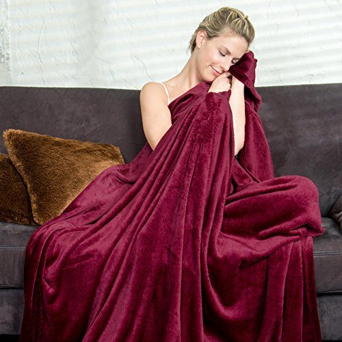 Kuscheldecke bordeaux