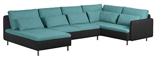 Couchgarnitur Material-Mix