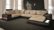 Sofa Lounge beige braun