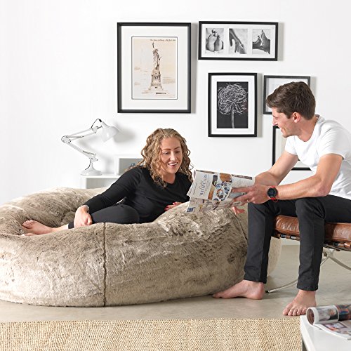 Zweisitzer Sitzsack in Pelzoptik