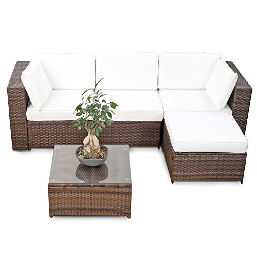 15tlg. Polyrattan Lounge