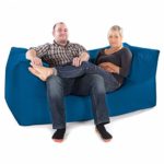 Zweisitzer Sofa Sitzsack blau
