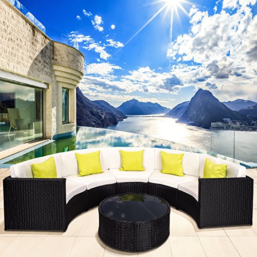 TecTake Hochwertige Poly Rattan